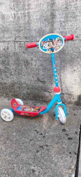 Patinete 3 Ruedas Paw Patrol Infantil