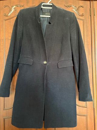 Abrigo Azul marino Zara Basic
