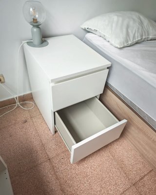 Cómoda MALM 2 cajones IKEA blanca