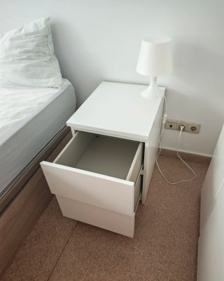 Cómoda MALM 2 cajones IKEA blanca