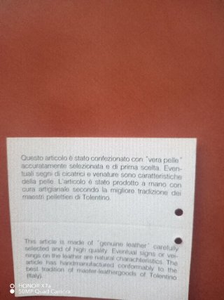 Porta agenda in vera pelle artigianale