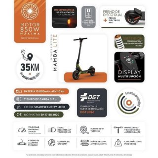 Patinete Eléctrico Olsson Mamba Lite 40km autonomí
