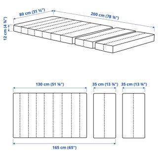 Cama extensible Minnen Ikea (incluye colchón)