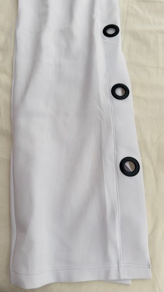 Pantalón Jogger Blanco con Ojales