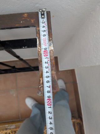 Reja de hierro forjado 95x100