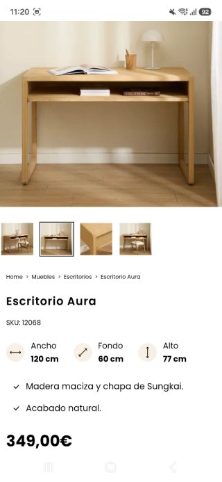 Tavolo da scrivania in legno NUOVO