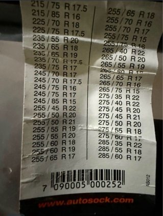 Cadenas textiles AutoSock 698