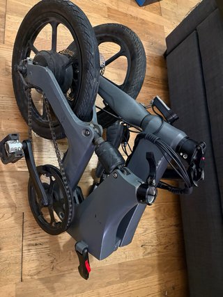Bicicleta Eléctrica Urbana Plegable Gris iWatBike