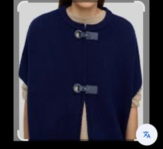 Poncho Punto Parfois Talla Única Azul Marino