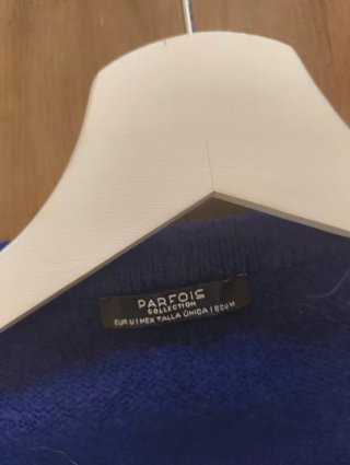 Poncho Punto Parfois Talla Única Azul Marino