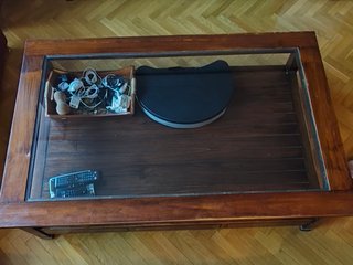 Mesa de Centro Colonial de Madera