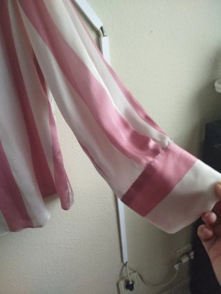 Blusa Zara Rayas Rosas y Blancas