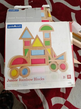 Juego de Bloques de Madera Junior Rainbow Blocks