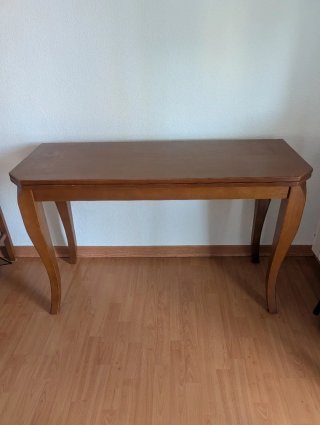 Mesa de comedor abatible madera maciza
