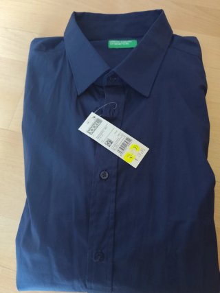 Camisa Azul United Colors of Benetton XXL
