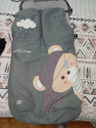 Saco para silla de bebé gris