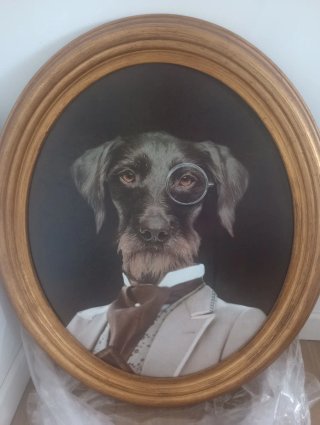 Cuadro Perro monóculo Maison du Monde Sin estrenar