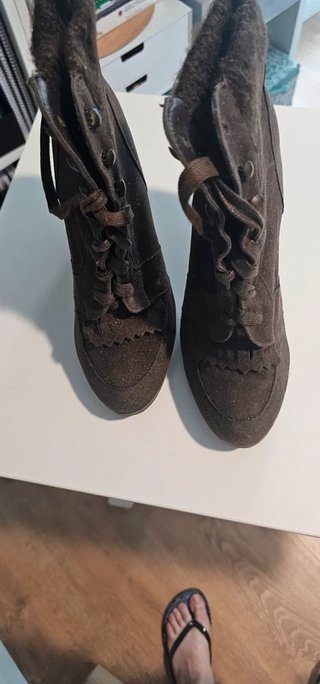 Botines Marypaz Marrones Tacon