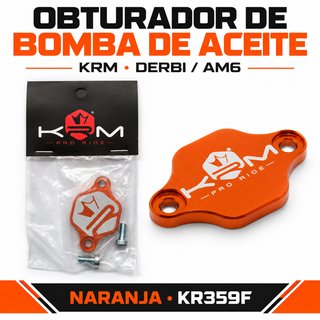 Obturador Bomba Aceite KRM Derbi AM6 Naranja