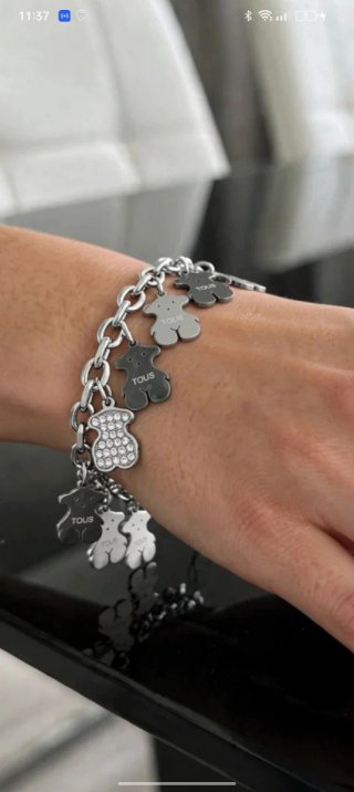 Pulsera Tous Oso Plata