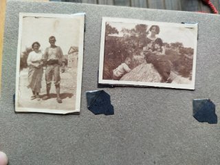 🇪🇸 Álbum de fotos antiguo con fotos. Circa 1940