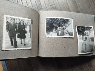 🇪🇸 Álbum de fotos antiguo con fotos. Circa 1940