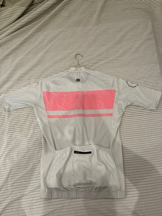 Maillot de Ciclismo Siroko Blanco y Rosa Talla L