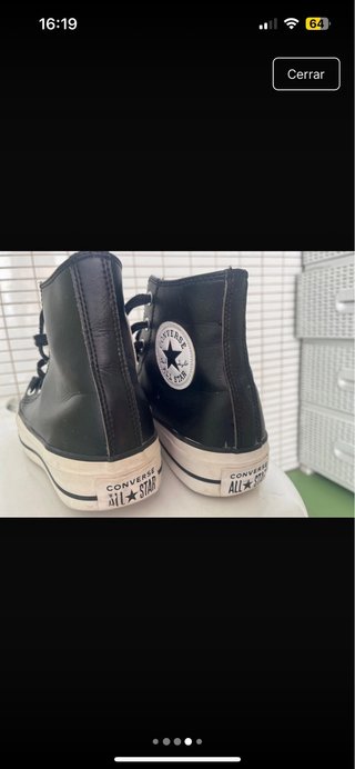 Zapatillas Converse de Piel Negras
