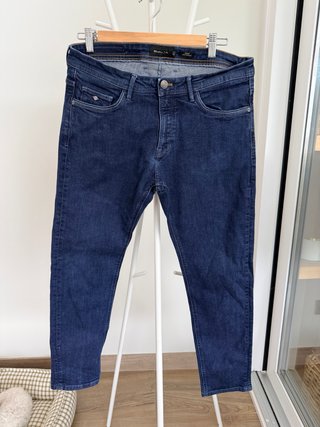 Massimo Dutti Vaqueros Slim Azul Talla 44