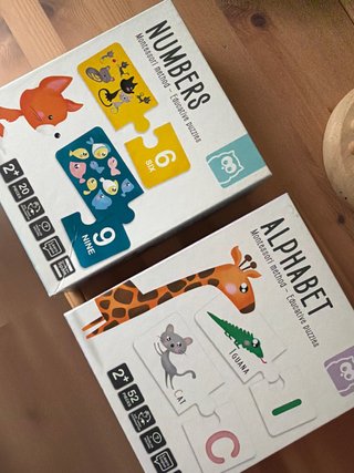 Set de 2 Puzzles Educativos Montessori