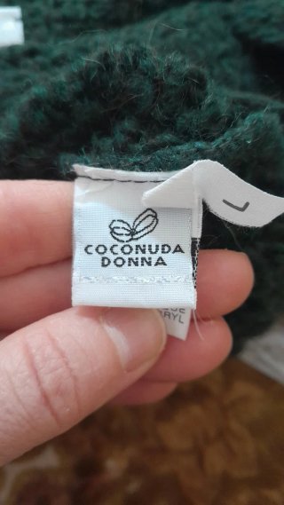 Maglione lungo in lana, alpaca, acrilico