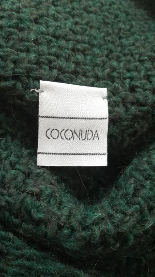 Maglione lungo in lana, alpaca, acrilico