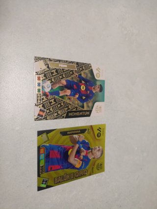 Cromos Fútbol Pedri y Raphinha