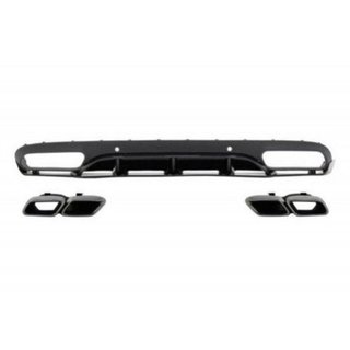 Difusor trasero con escapes para Mercedes Clase C