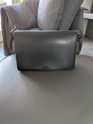 Borsa Elisabetta Franchi pelle nera tracolla