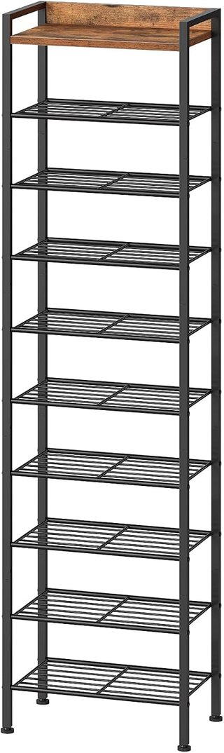 Estante Zapatero 10 Niveles Madera Metal