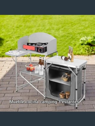 Mueble Cocina Camping 3 Estantes