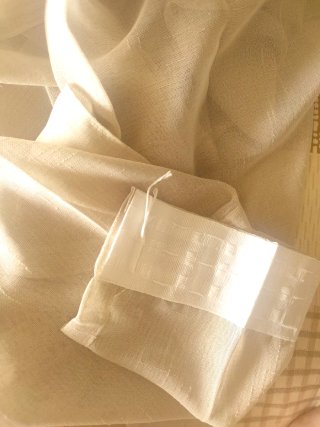 Cortinas Tipo Lino fino lágrimas 280x140cm riel