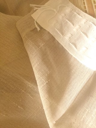 Cortinas Tipo Lino fino lágrimas 280x140cm riel