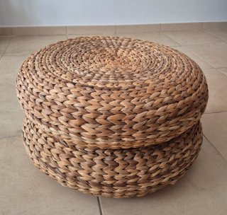 2 Puf de Fibras de Platanera Ikea