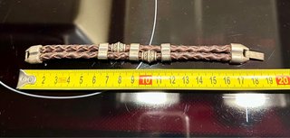 Pulsera de Cuero Trenzado