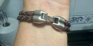 Pulsera de Cuero Trenzado
