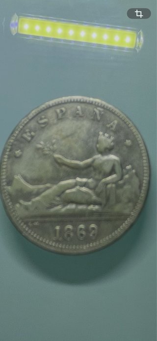 Dos Pesetas Plata 1869