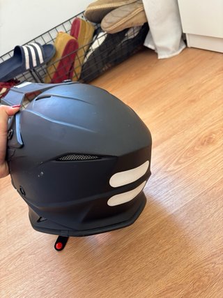 Casco de Motocross Negro Mate