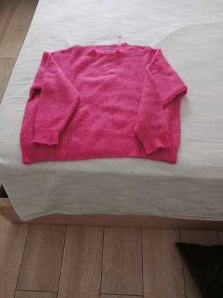 Jersey de punto rosa