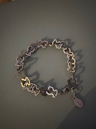 Pulsera tipo Tous Carrusel Plateada
