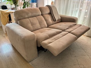 Sofá 3 plazas extensible beige