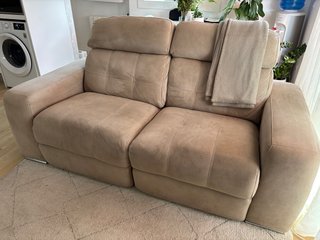 Sofá 3 plazas extensible beige