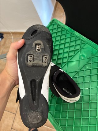 Zapatillas de Ciclismo Van Rysel Blancas con calas