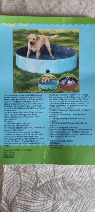 Piscina Plegable para Perros